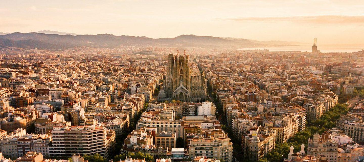 Barcelona’s Eixample with the Sagrada Família